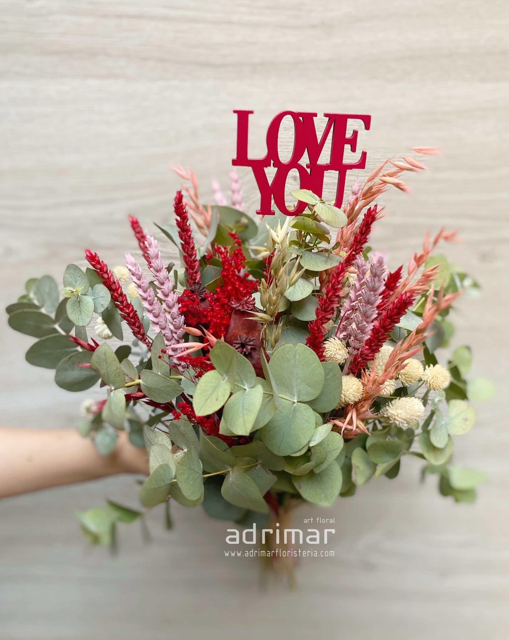 BOUQUET NATURAL-SECO LOVE YOU